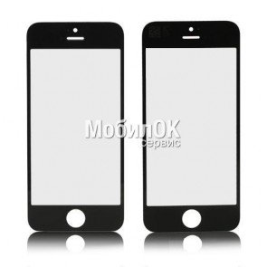 Стекло корпуса для Apple iPhone 5/5s черное