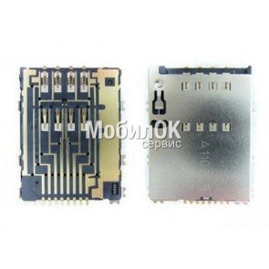 Коннектор SIM-карты для Samsung S5250/S5750/P5100 Galaxy Tab 2/P6800/P7500/P7510 Galaxy Tab
