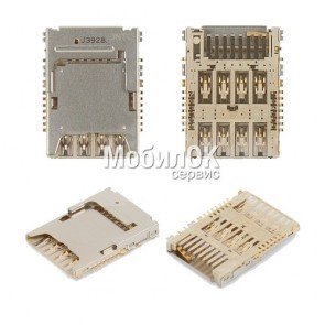 Коннектор SIM-карты для Samsung G355/G360/G531/I9200/I9205/G900/J100/T365
