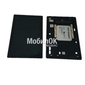 Дисплей для Asus ZenPad 10 Z300C черный, с тачскрином и рамкой в сборе (CLAA101WR61)
