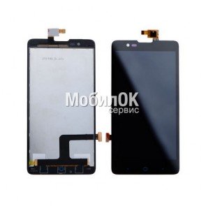 Дисплей для ZTE V5 Lux/ V5 Redbull V9180 черный, с тачскрином