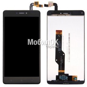 Дисплей для Xiaomi Redmi Note 4X черный, с тачскрином (PRC)