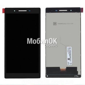 Дисплей для Lenovo Tab 3 TB3-730X/Tab 4 TB-7304i черный, с тачскрином (TV070WSM-TL1) China Original