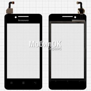 Сенсорный экран для Lenovo A319 черный