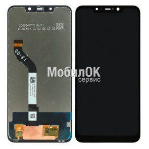 Дисплей для Xiaomi Pocophone F1 черный, с тачскрином China Original