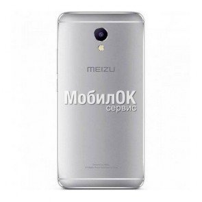 Задняя крышка для Meizu M5s серебристая