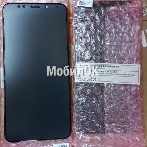 Дисплей для Xiaomi Redmi Note 7 черный, в сборе с тачскрином и рамкой, оригинал (5606100920C7)