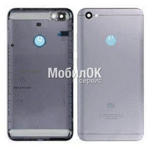Задняя крышка для Xiaomi Redmi Note 5A Prime серая (3/32Gb), со стеклом камеры