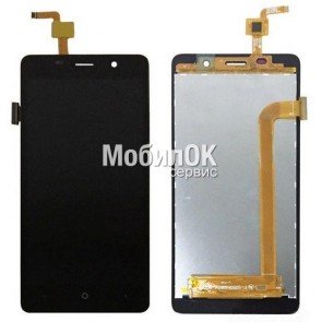 Дисплей для Leagoo M5/Bravis A504/Bravis X500/Assistant AS-5433 Secret черный, с тачскрином