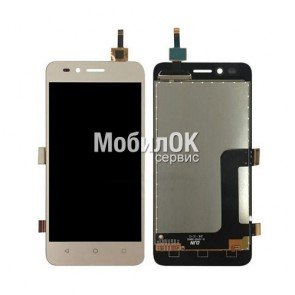 Дисплей для Huawei Y3 II золотистый, с тачскрином (версия 4G) - LUA-L21