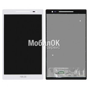 Дисплей для Asus ZenPad 8.0 Z380C Wi-Fi, ZenPad 8.0 Z380KL LTE белый, с тачскрином