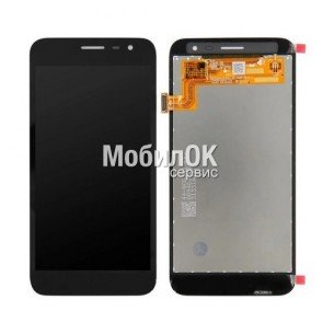 Дисплей для Samsung J260F Galaxy J2 (2018) черный, с тачскрином (In-Cell)
