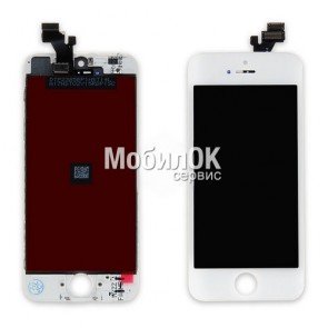 Дисплей для Apple iPhone 5S белый Change glass