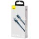 USB кабель Baseus High Density Braided Fast Type-C to Lightning 20W 2м (CATLGD-A03) синий, без упак