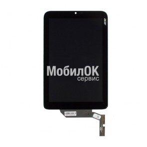 Дисплей для Acer Iconia Tab W3-810 черный, с сенсорным экраном