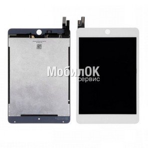 Дисплей для Apple iPad Mini 4 белый, с тачскрином (A1538/A1550)