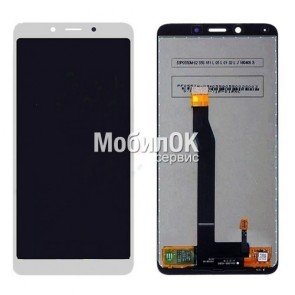 Дисплей для Xiaomi Redmi 6/Redmi 6A белый, с тачскрином
