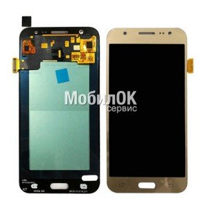 Дисплей для Samsung J500F Galaxy J5 золотистый, с тачскрином China Original (oled)