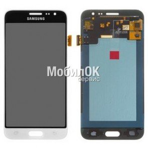 Дисплей для Samsung J320F Galaxy J3 (2016) белый, с тачскрином China Original (oled)