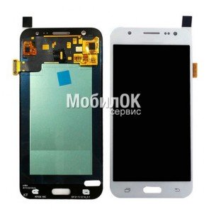 Дисплей для Samsung J500F Galaxy J5 белый, с тачскрином China Original (oled)
