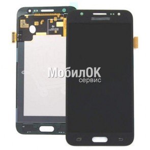 Дисплей для Samsung J500F Galaxy J5 серый, с тачскрином China Original (oled)