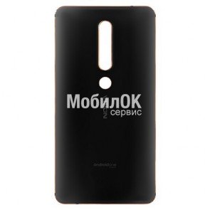Задняя крышка для Nokia 6 Dual Sim (2018) черная