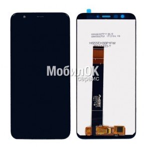 Дисплей для Meizu M8c черный (M809), с тачскрином