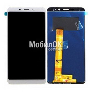Дисплей для Meizu M6S белый, с тачскрином