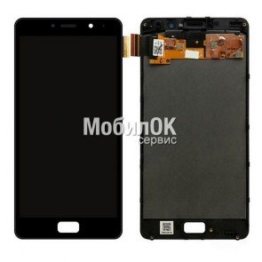 Дисплей для Lenovo Vibe P2 черный, с тачскрином (Oled)