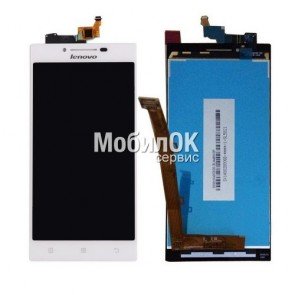 Дисплей для Lenovo P70 белый, с тачскрином