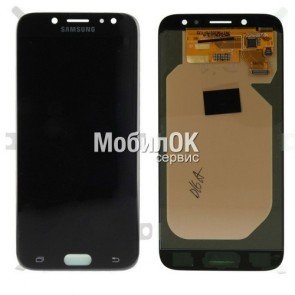 Дисплей для Samsung J730F Galaxy J7 (2017) черный, оригинал (GH97-20736A)