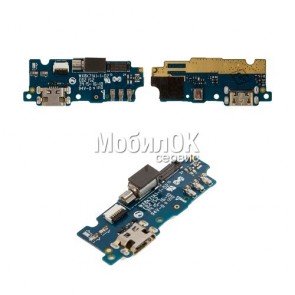 Шлейф для Meizu M2/M2 Mini коннектора зарядки, вибро и микрофоном
