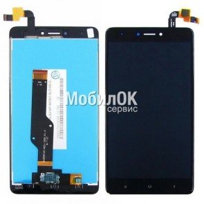 Дисплей для Xiaomi Redmi Note 4X черный, с тачскрином
