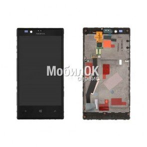 Дисплей для Nokia 720 Lumia с тачскрином и рамкой (разборка)