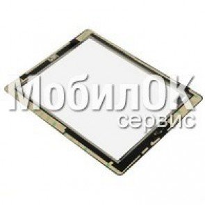 Сенсорный экран для Apple iPad 2 белый, с кнопкой Home, проклеенный (A1395/A1396/A1397)