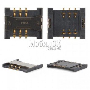 Коннектор SIM-карты для Samsung B2100/B3310/B3410/B510/B520/B5702/B7610/C3050/C3212/C3510/U600