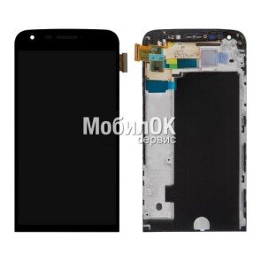 Дисплей для LG G5 H820/H830/H850/LS992/US992/VS997 черный, с тачскрином и рамкой