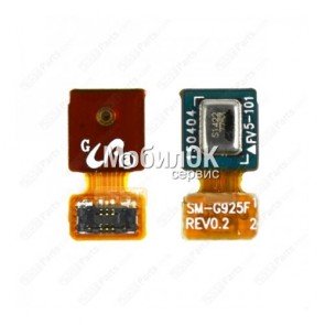 Шлейф для Samsung G925F Galaxy S6 EDGE микрофона, с компонентами