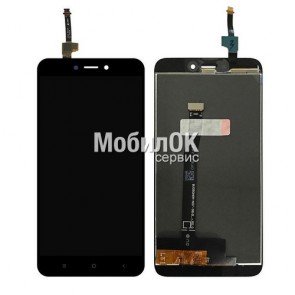 Дисплей для Xiaomi Redmi 4X черный, с тачскрином
