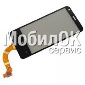 Сенсорный экран для Nokia 620 Lumia черный, с рамкой