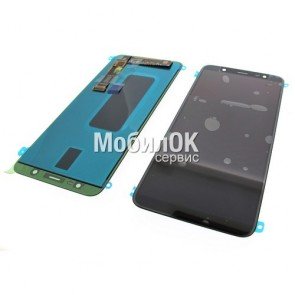 Дисплей для Samsung J810F Galaxy J8 (2018) черный, оригинал (GH97-22145A)