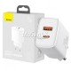 С.з.у. Baseus Compact Quick Charger, USB + Type-C, 20W (CCXJ-B02) белое