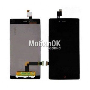 Дисплей для ZTE Nubia Z9 mini черный, с тачскрином
