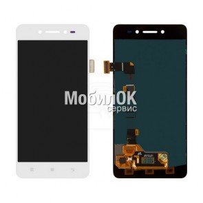 Дисплей для Lenovo S90 белый, с тачскрином