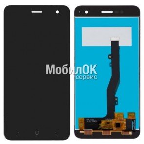 Дисплей для ZTE Blade V8 Mini черный, с тачскрином