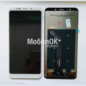 Дисплей для Xiaomi Redmi 5 Plus белый, с тачскрином (COG)