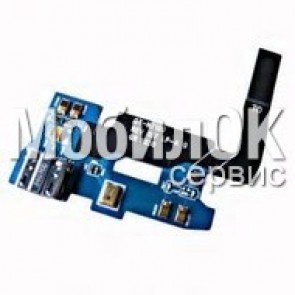 Шлейф для Samsung N7100 Note 2 с коннектором зарядки, микрофоном и компонентами
