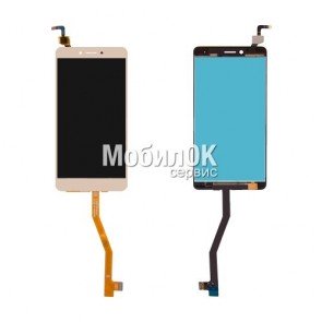 Дисплей для Lenovo K6 Note (K53a48) золотистый, с тачскрином