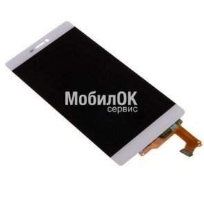 Дисплей для Huawei P8 (GRA-L09) белый, с тачскрином