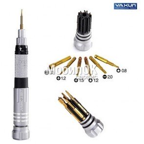 Отвертка с набором насадок YaXun YX-8181 (6 насадок)